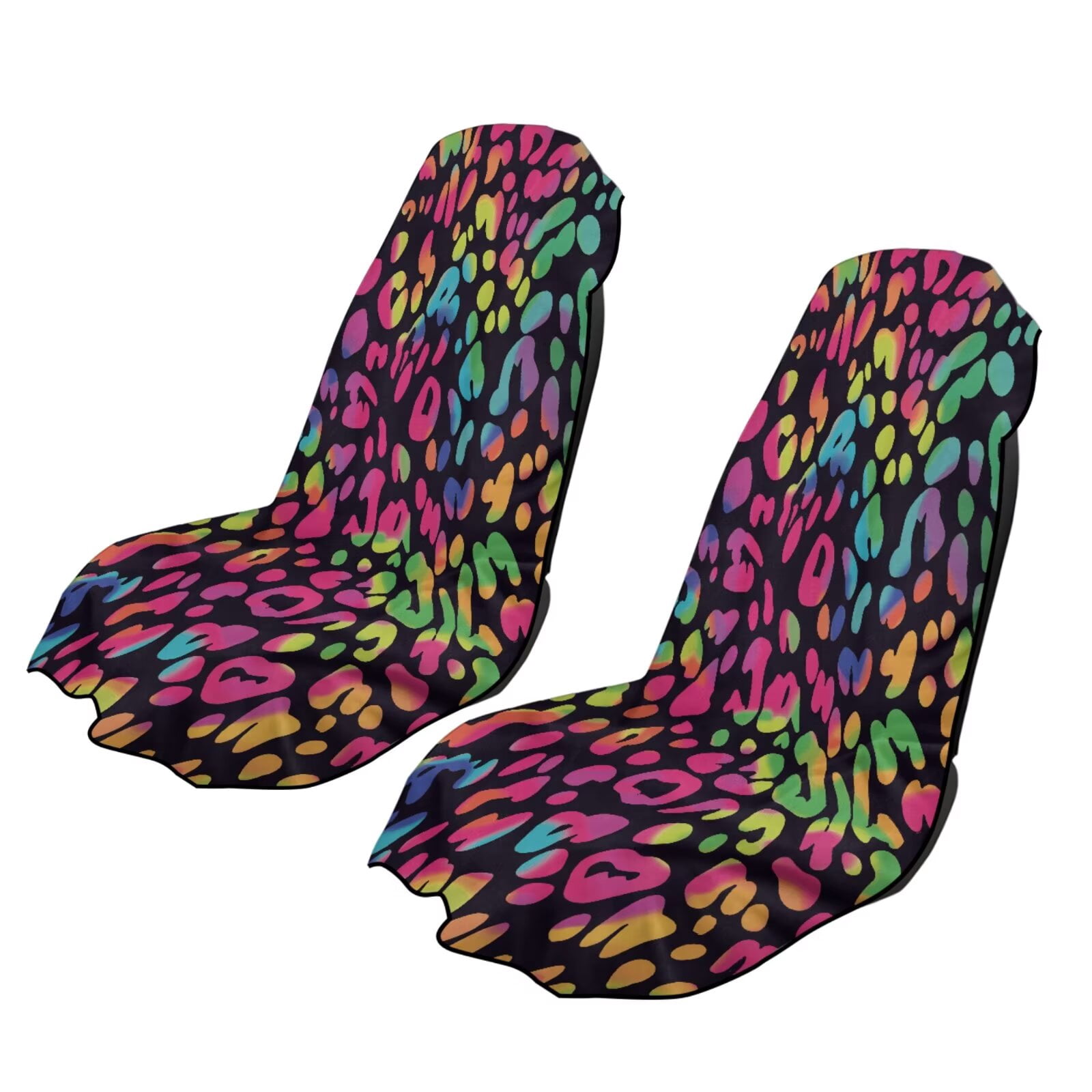 chaqlin Colorful Leopard Print 2 Pack Sweat Towel Car Seat Cover ...