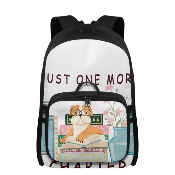 chaqlin Cute Corgi 17 Inch School Backpack with Lunch Box for Boys 3-6th Grade,Lightweight Cool Bookbag Set,Zipper & Pocket,Shoulder Straps,for Elementary School Camping