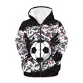 thumbnail image 1 of chaqlin Football Hoodies for Boys 8-10 Trendy Zip Up Hoodie Sweatshirt Lightweight Loose Fit Hooded Jacket Kids Long Sleeve Hoody with Pockets, 1 of 6