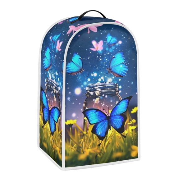 chaqlin Glittering Butterfly Blender Covers Food Processor Cover Kitchen Blender Dust Cover Stand Mixer Appliance Covers for Small Kitchen Appliance Decor