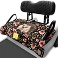 thumbnail image 1 of chaqlin Golf Cart Seat Covers Universal, Golf Ball Golf Cart Seat Covers Fit for Club Car Club Car DS Precedent, Floral & Cute Hedgehog Print, 1 of 8