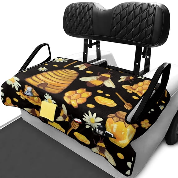 chaqlin Honeycomb Bee Golf Cart Seat Soft, for Sports, Golf Cart Seat Covers, Compatible with EZGO Club Car DS Precedent