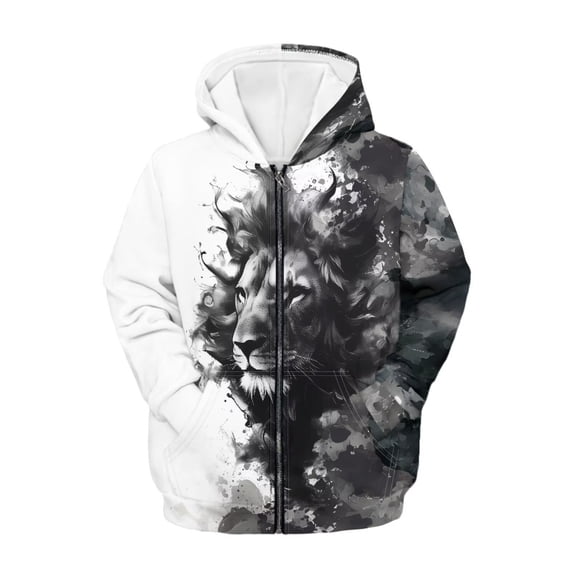 chaqlin Horse Zip up Hoodies for Girls 6-7 Years Old Casual Long Sleeve Hooded Sweatshirt Flower Full-Zip Hooded Jacket Kids Pullover Top with Kangaroo Pocket