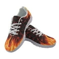 thumbnail image 1 of chaqlin Mens Fire Flame Sneakers Size 9 Casual Lace Up Walking Shoes Comfortable Low Top Running Tennis Shoes Breathable Slip-on Jogging Shoe, 1 of 7