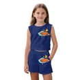 thumbnail image 1 of chaqlin Moon Capybara T-Shirt and Shorts Outfit Set for Girls 5-14 Years - Two Piece Summer Short Set Outfit - Girls Sleeveless Tank Top Running Walking Activewear, 1 of 7