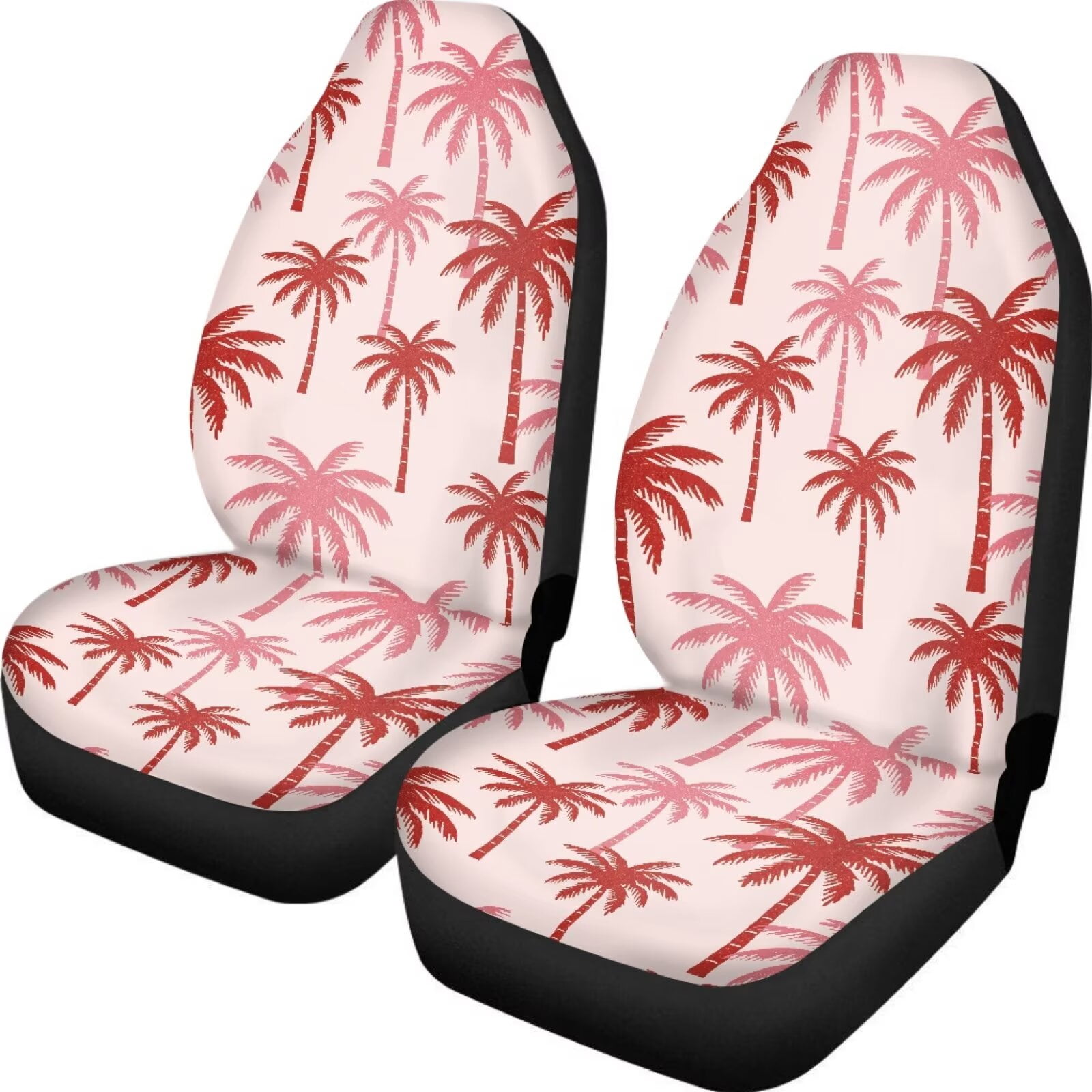 chaqlin Palm Tree Car Seat Covers 2 Pcs Set Casual Auto Front Seats ...