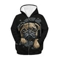 thumbnail image 1 of chaqlin Pug Hoodies for Girls Boys Size 6-7 Trendy Y2K Zip up Hoodie Sweatshirts Kids Long Sleeve Jackets Casual Full Zip Hooded Coat with Kangaroo Pocket, 1 of 6