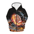 thumbnail image 1 of chaqlin Rugby Hoodies for Boys 14-16 Trendy Y2K Full-Zip Hoodie Water and Fire Flame Long Sleeve Sweatshirts Jacket Kids Hooded Coat with Pockets, 1 of 7