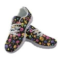 thumbnail image 1 of chaqlin Skull Sneakers for Women Men Size 5.5 Breathable Lace Up Running Mesh Shoes Mushroom Low Top Walking Shoes Outdoor Slip on Training Flats, 1 of 7