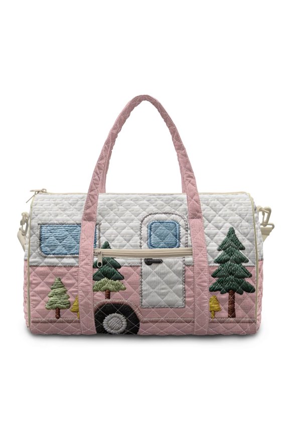 Travel Duffle Bags Large Weekender Overnight Bags Portable Hospital Bag for Women Mother Bus Tree Print Labor Delivery with Toiletry Bag