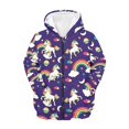 thumbnail image 1 of chaqlin White Horse Hoodies for Girls 8-10 Casual Zipper Hoodie Sweatshirts Rainbow Print Long Sleeve Jacket Lightweight Loose Fit Hoodie Coat with Pocket Fall Winter Clothes, 1 of 7