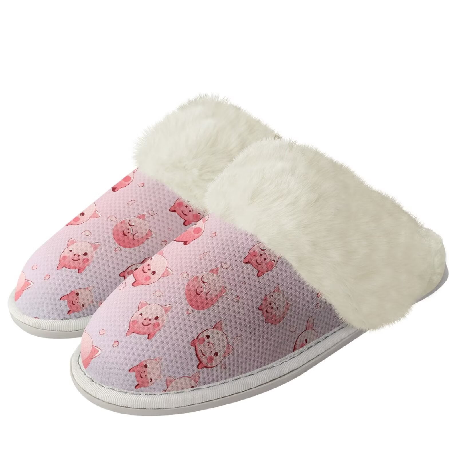 chaqlin Women's Cute Pig Slippers for Women Fuzzy Slippers Size 10 ...