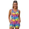 chaqlin Women's Tankini Swimsuits Colorful Palm Tree Print Tummy ...