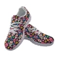thumbnail image 1 of chaqlin Womens Skull Athletic Shoes Size 8.5 Breathable Lace Up Running Sneakers Flower Slip-on Walking Shoes Outdoor Training Flats, 1 of 7