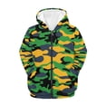 thumbnail image 1 of chaqlin Yellow and Green Camo Hoodies for Boys 14-16 Zip up Hooded Sweartshirt Kids School Jacket Lightweight Loose Hoodie Sports Coat with Pocket, 1 of 7