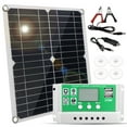 thumbnail image 1 of charging panel,20 Watt 12 Dsfen Panel 60a Pwm Battery Clips 22% Solar Panel Clips 22% Rv Kit 12 Volt Solar Lanru Panels Qisuo 20, 1 of 7
