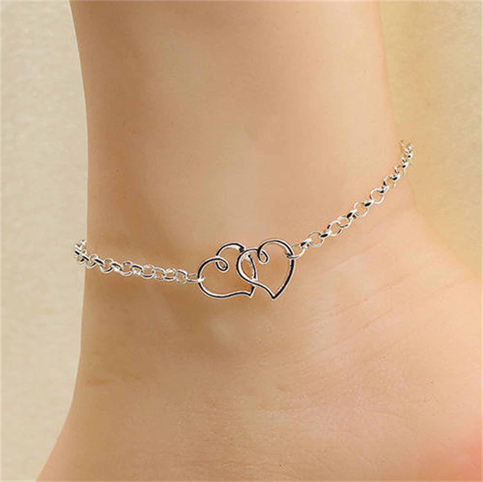 charm Anklets initial Anklets for men non tarnish heart Anklets for