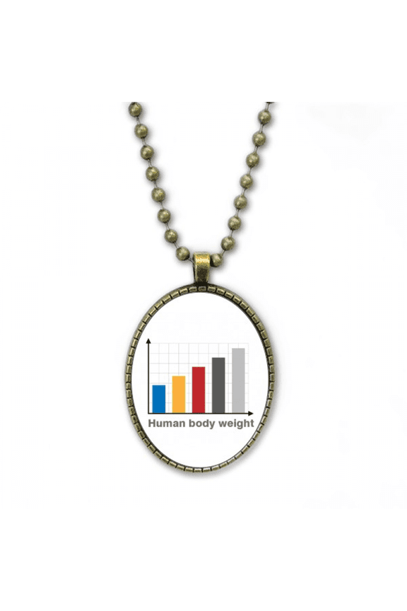 charts people weight gain necklace vintage chain bead pendant jewelry collection
