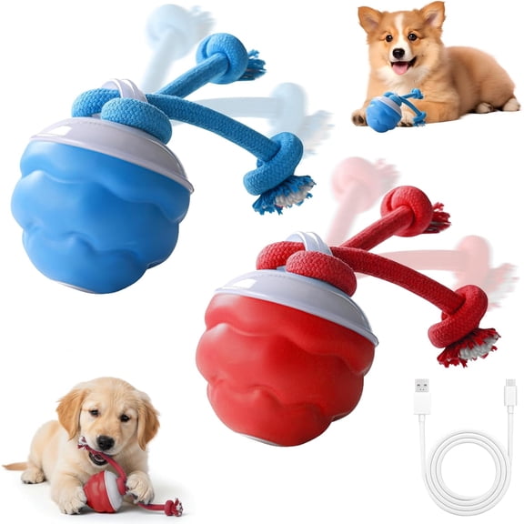 2026 New dog toy, Sporty Motion-Sensing Rolling Ball, automatically moves to relieve pet boredom, suitable for indoor play, USB charging