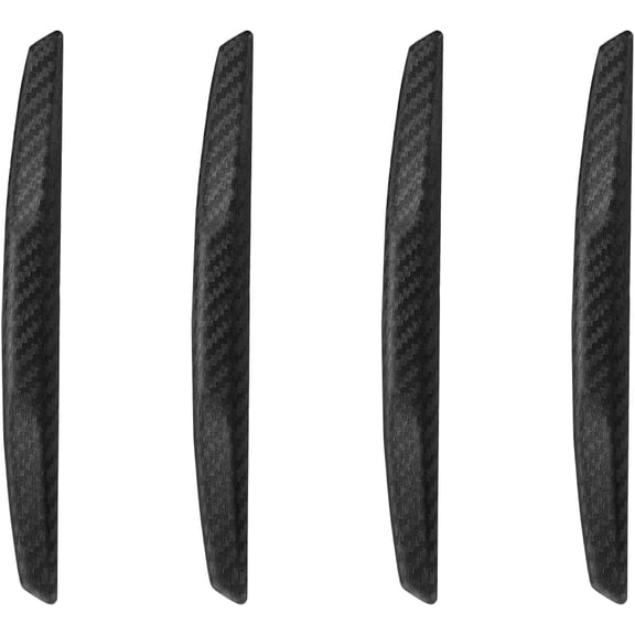 chasenew 4Pcs Universal 3D Carbon Fiber Car Door Handle Paint Scratch Protector Sticker Auto Door Handle Cups Protective Pad Black(6*0.6INCH)