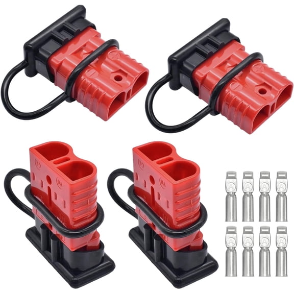 chasenew Plug 4PCS 175A Quick Connect Wire Connectors with Mount and Cap 12-6 AWG Battery Quick Disconnect 12V-36V Battery Quick Connect Waterproof SB50 for Car RV Trunk Boat Winch