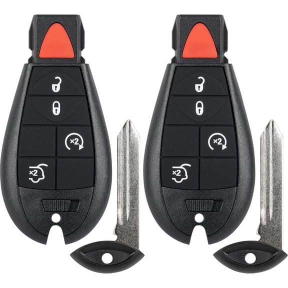 chasenew Key Fob Replacement for 2008-2013 Grand Cherokee/ 08-10 Commander Car Keyless Entry Remote Control, M3N5WY783X IYZ-C01C, 5 Buttons, 2Pcs