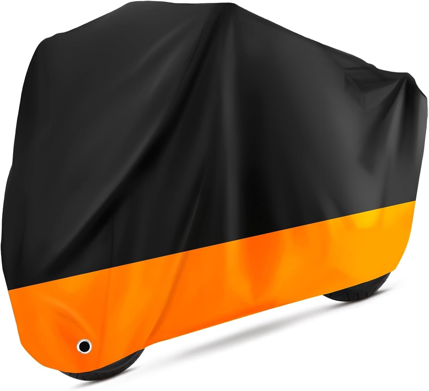 chasenew Motorcycle Cover Waterproof Sun with Lock-Holes & Storage Bag Heavy Duty Material, Fits up to 104" Harley Davison and All Motors (XXL Black)