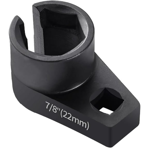 chasenew Offset O2 Sensor Socket, 7/8-Inch (22mm) with 3/8-Inch Drive, Universal Fit for Vehicle Oxygen Sensor Removal(1pcs-3/8-7/8)
