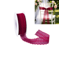 thumbnail image 1 of chaungfeng 1.18" Wide x 24.6 Yards Floral Pattern Lace Ribbon for Decorating, Floral Designing and Crafts - Wine, 1 of 7