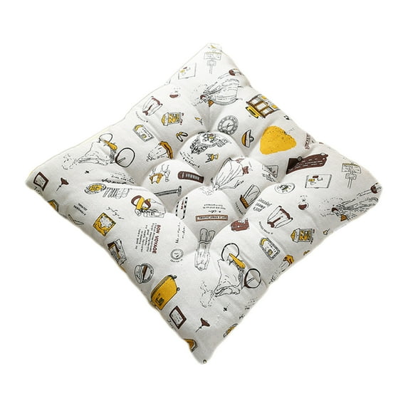 chaungfeng 1 Pack Dining Chair Cushions with Ties, Kitchen Chair Cushions, Office Chair Cushions, Outdoor Chair Cushions, Dining Chair Cushions 15.7"x15.7"
