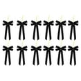 thumbnail image 1 of chaungfeng 12-Pack Large Velvet Christmas Bows, for Gift Wrapping, Tree Decor, Wreath, Craft, Wedding, Party, Twist Tie Bows for Bakery Candy Bags, Home Decor, 5.12x10.24 Inches, 1 of 7
