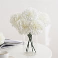 thumbnail image 1 of chaungfeng 1PC White Silk Carnation Picks, Artificial Flowers for Weddings, Decorations, 1 of 5