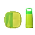 thumbnail image 1 of chaungfeng 2 Pack Set Bento Boxand Water Bottle, Bento Lunch Box with 3 Compartments and Utensils, Leak-Proof, Microwave/Dishwasher Safe, BPA-Free Lunch Containers, 1 of 6