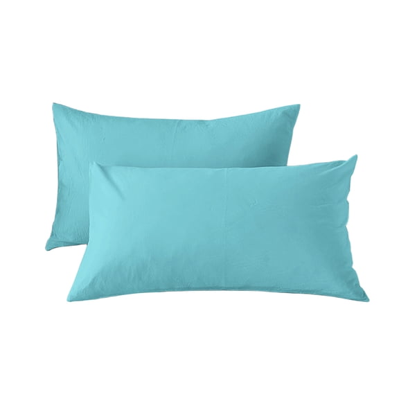 chaungfeng 2 Pack Solid Color Large Pillow Cases, Super Soft Breathable Pillowcases with Envelope Closure for Hot Sleepers and Night Sweats Suitable for All Seasons 29x19 inch