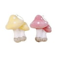 thumbnail image 1 of chaungfeng 2 Pcs Glitter Mushroom Christmas Ornaments, Gold Powder Decor for Tree, Desktop Display, Home Party, Gift Exchange, 1 of 6