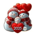 thumbnail image 1 of chaungfeng 2025 Christmas Snowman Ornaments, 3.15 Inch 2D Christmas Tree Pendant Acrylic Decorations, for Winter Party Shopping Mall Holiday Window Scene Layout Wreath Car Rearview Mirror, 1 of 4