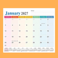 thumbnail image 1 of chaungfeng 2027 Wall Planner Calendar, Year Planner 2027 Wall, 11.8 X 10 Inch Big Assed Calendar, for Home Classroom Office Task Study Reading, 1 of 6