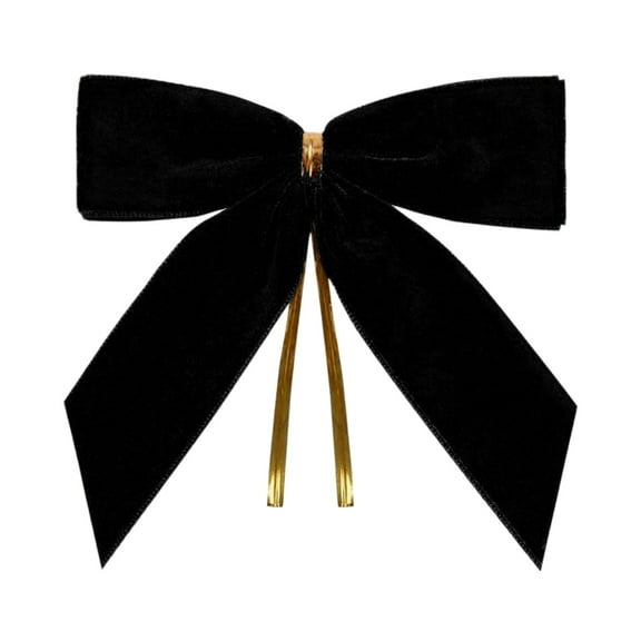 chaungfeng 24-Pack Small Velvet Christmas Bows, for Gift Wrapping, Tree Decor, Wreath, Craft, Wedding, Party, Twist Tie Bows for Bakery Candy Bags, Home Decor, 3.5x3.5 Inches
