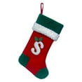 thumbnail image 1 of chaungfeng 26 Letters Santa Sock, Personalized Plush Gift Bag, for Christmas Tree Decor, Candy Storage, Festive Display, 10x18 Inch, 1 of 4