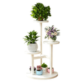 thumbnail image 1 of chaungfeng 3 Tier Plant Stand Indoor, Metal Wood Plant Stands for Indoor Plants Multiple, Corner Tiered Flower Plants Shelf Stand for Living Room Bedroom, 1 of 6