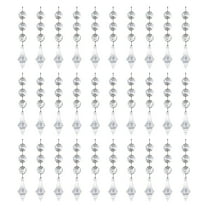 chaungfeng 30Pcs Crystal Ornaments for Christmas Tree Decorations, 4.7 Inch Hanging Clear Plastic Acrylic Pendant for Wedding Anniversary Party Decoration, Prism Drop Pendant Supplies