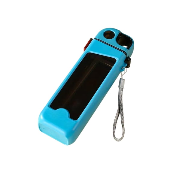 chaungfeng 350ml Sports Water Cup, Square Shape Plastic Water Bottle Fitness Cup Straw Kettle Outdoor Sports Water Bottle,Blue