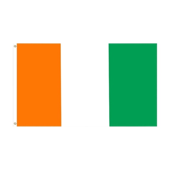 chaungfeng 3x5 Foot Flag - Vivid Color and Fade Proof - Canvas Header and Double Stitched - Flags Polyester with Brass Grommets 3 X 5 Ft - Ivory Coast