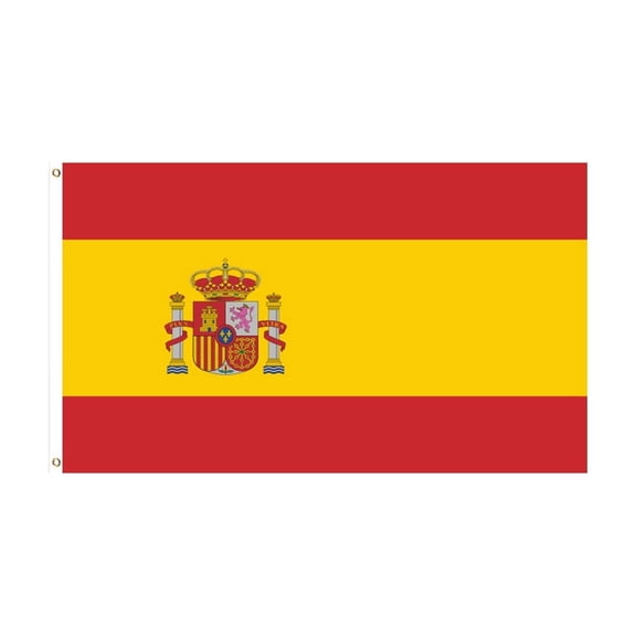chaungfeng 3x5 Foot Flag - Vivid Color and Fade Proof - Canvas Header and Double Stitched - Flags Polyester with Brass Grommets 3 X 5 Ft - Spain