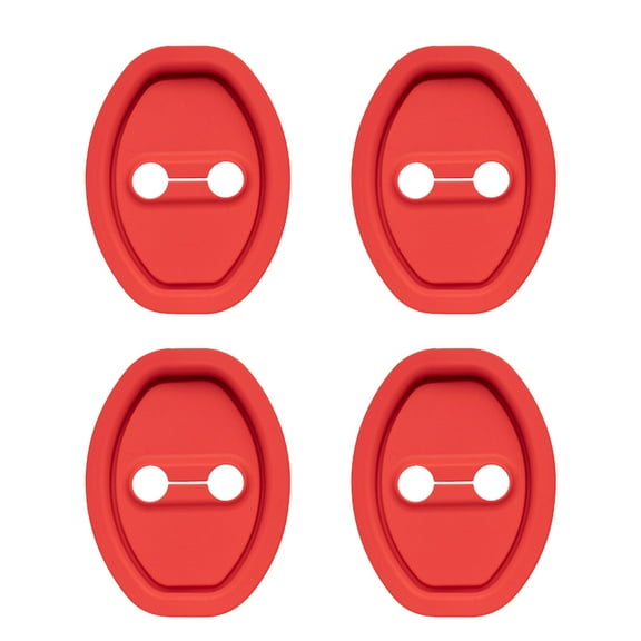 chaungfeng 4PCS Car Door Latch Thickened Guard Cover,Silicone Car Door Lock Cover for Car Door Protector and Noise Reduction,Universal Automotive Exterior Accessories