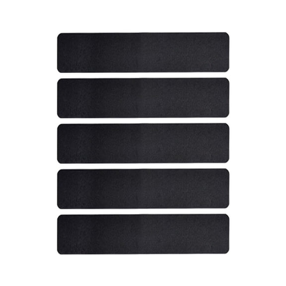 chaungfeng 5 Pack Large 4 Inch x 24 Inch Non Slip Stair Treads, Black High Traction Adhesive Pre-Cut Safety Tape/Tread, Prevents Slips and Falls Outdoor