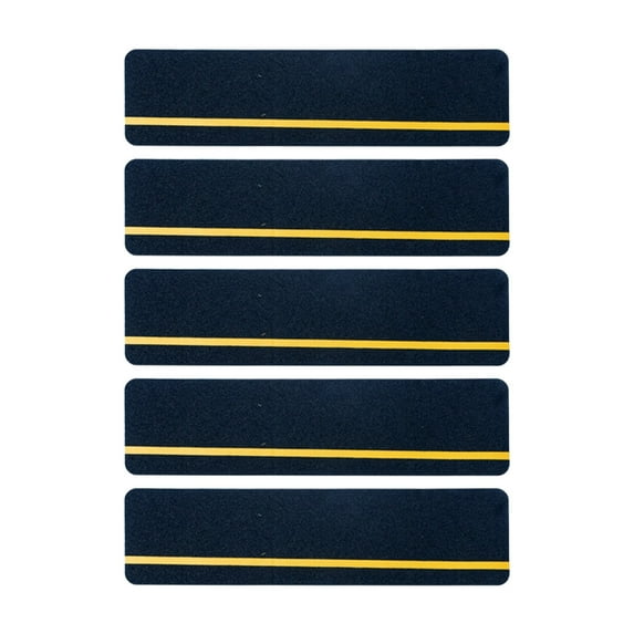 chaungfeng 5 Pack Large 4 Inch x 24 Inch Non Slip Stair Treads, Black High Traction Adhesive Pre-Cut Safety Tape/Tread, Prevents Slips and Falls Outdoor