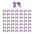 thumbnail image 1 of chaungfeng 50pcs 3.35" Purple Satin Ribbon Mini Bows, Baking Cake Packaging Sealing Bow Ribbon, for Craft Sewing Scrapbooking Wedding and Gift Wrapping, 1 of 6