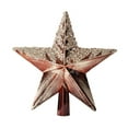 thumbnail image 1 of chaungfeng 7.87 Inch Tree Topper, Glitter Plastic Star Ornaments, for Christmas Tree, Holiday Decor, Festive Display, 1 of 6