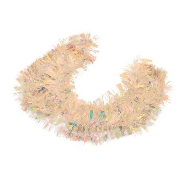 chaungfeng 71 Inch Color Strips, Christmas Glitter Metallic Tinsel Garland for Xmas Easter Valentines Day Party Fireplace Hanging Decorations
